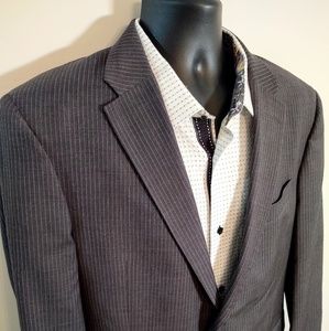 Tommy Hilfiger pinstripe wool blazer 46R